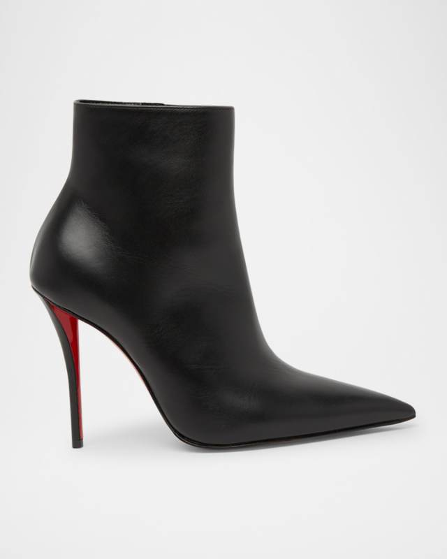 Miss Z Leather Red Sole Booties